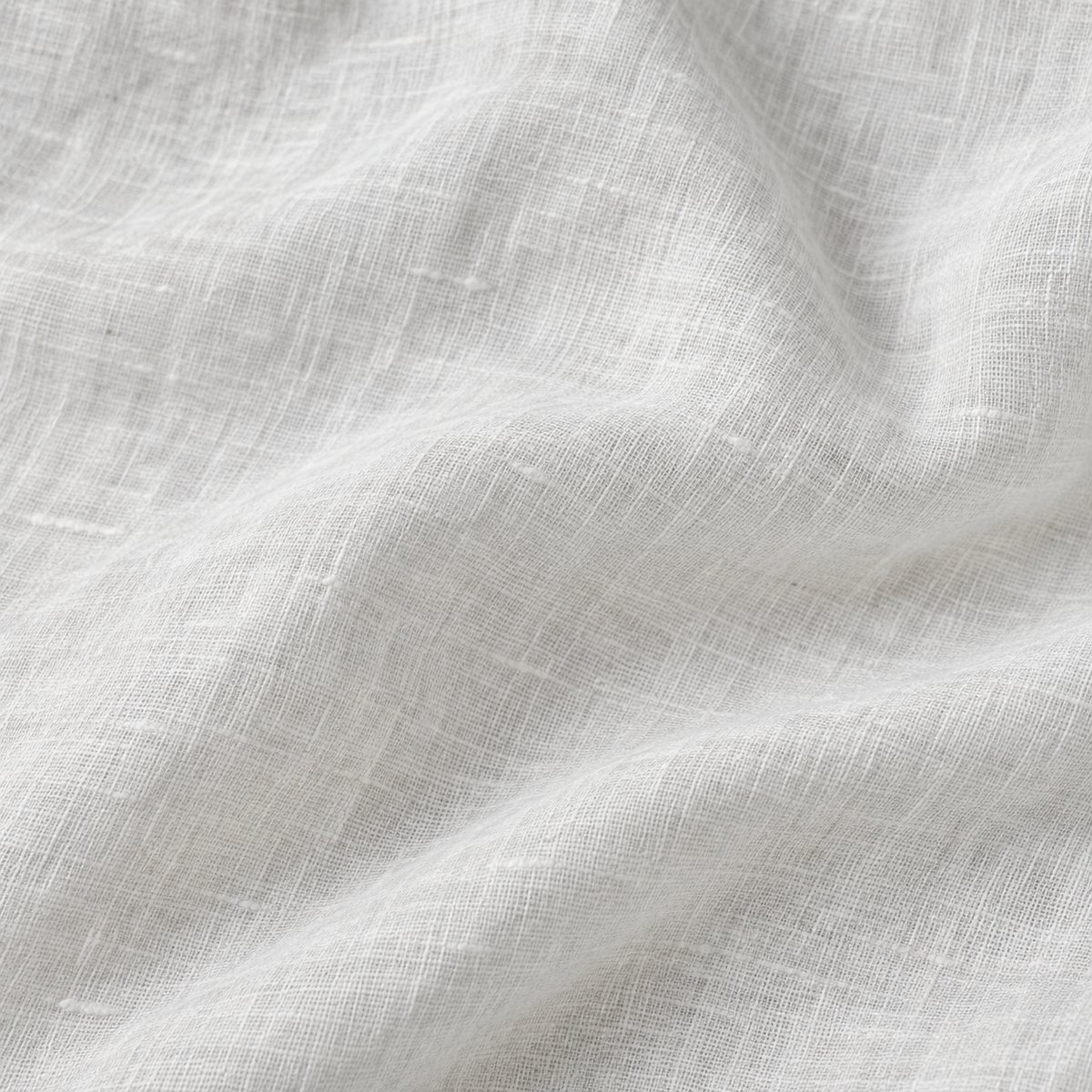 Organic linen in White