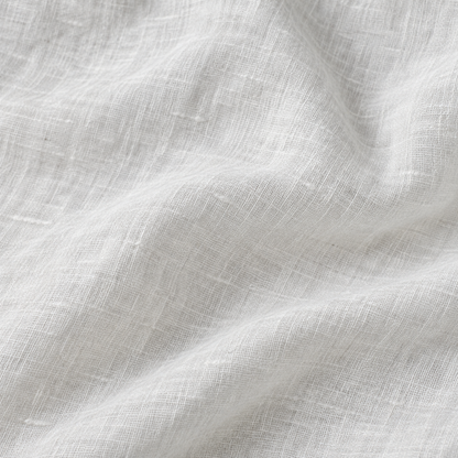 Organic linen in White