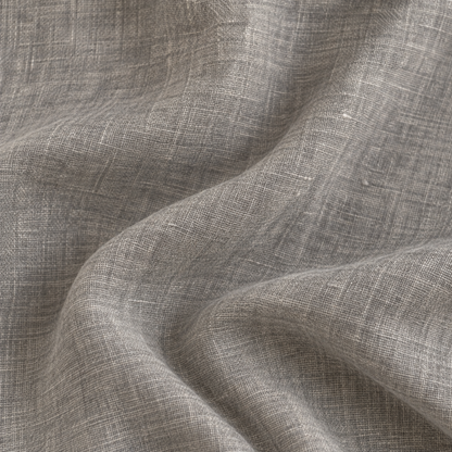Organic linen in Charcoal
